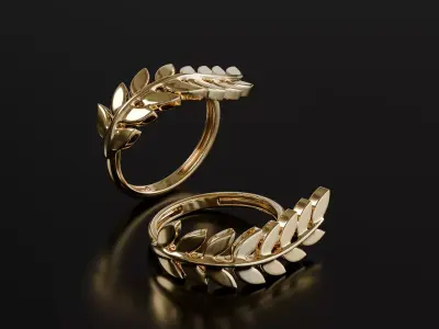 Nexamo labs Gold Ring 06 3D print model