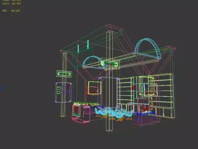 Exhibition - Area -6X6-3DMAX2012-05 3D model