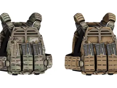 SNS PRECISION PLATEFRAME VEST Low-poly 3D model