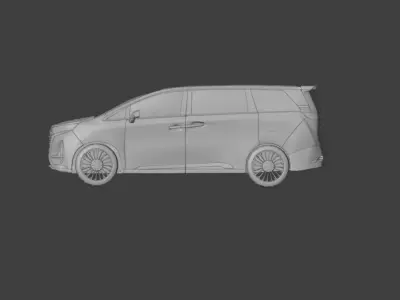 BYD DENZA D9 electric Low-poly 3D model
