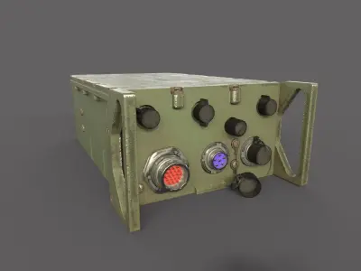 Military Radio Communication 3D model