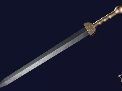 Gladius sword Low-poly 3D model shop