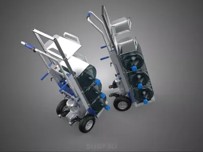 ELECTRIC STAIR CLIMBER HAND TRUCK GALLON WATER BOTTLE JUG BUCKET 3D model