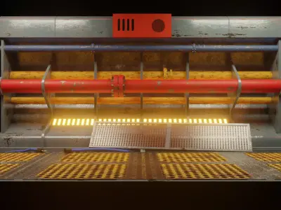 Pipes Indutria Low-poly 3D model