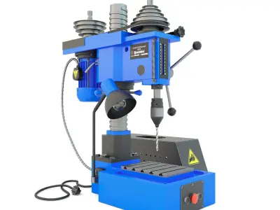 Machine tool desktop drilling press vertical 2M112A 3D model