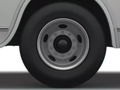 Generic Old Bus wheel 3D model