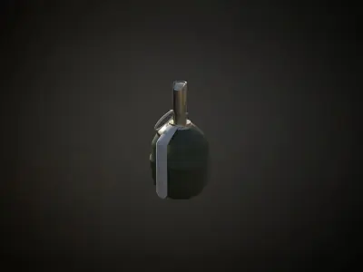 Rgd-5 soviet hand grenade Low-poly 3D model