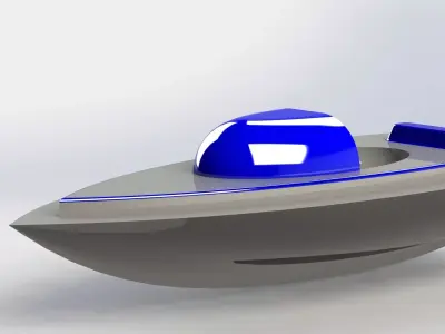 Boat 3D model toy 3D print model