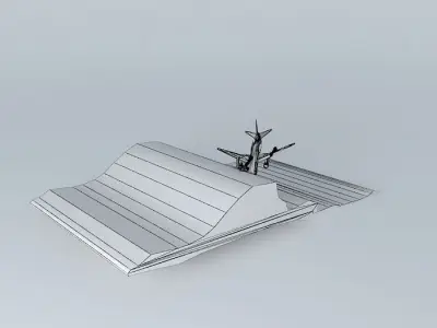 Plane Crash - Delta 666 Free 3D model