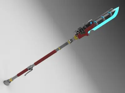 Energy Glave Low-poly 3D model