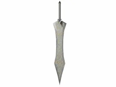 Firesword  Low-poly 3D model
