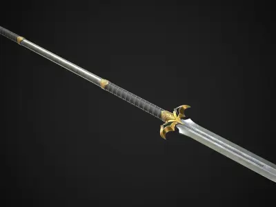 Spear and Glaive A2 Low-poly 3D model