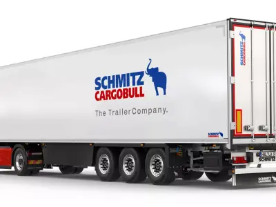 Renault T 2021 With Semitrailer 3D model