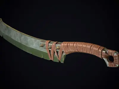 Orcish Slasher 1 Low-poly 3D model