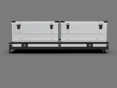 Generic Off-Road Storage Boxes Low-poly 3D model
