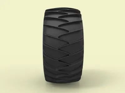 Wheel for snow 3D model