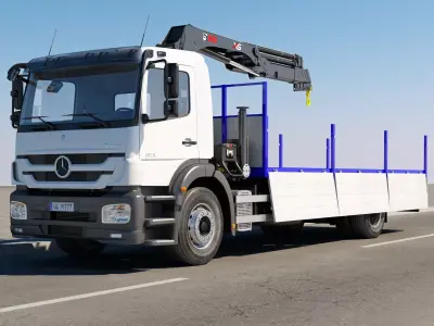 Mercedes Crane Animated 3D model