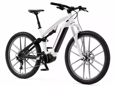 Advanced Full-Suspension Electric Mountain Bike 3D Model Low-poly 3D model