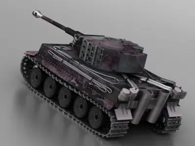 panzerkampfwagen world world war 2 german nazi wehrmacht 3D model