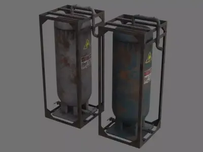 Oil Storage 1B Low-poly 3D model