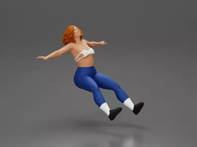 Boldly Riding Through the Air with a Powerful Motorbike Stance 2 3D print model