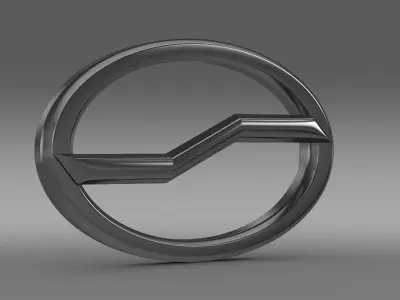 Zhauto Logo 3D model
