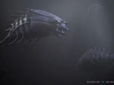 Sea creature1 - Game Ready Low-poly 3D model Low-poly 3D model