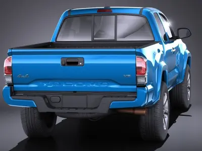 Toyota Tacoma Short Cab 2018 VRAY 3D model