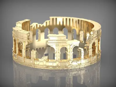 Ring Roman Colosseum 3D print model