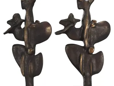 Decor bronze sculpture 3D model