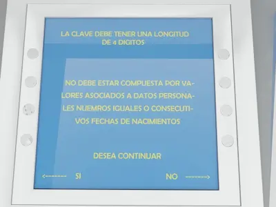 ATM Electonock Terminal 3D model