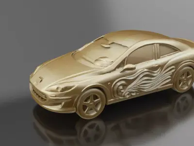 3DCarModel4073GoldFree Free 3D print model purchase