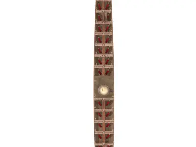 Chinese traditional wooden dragon boat 3D model