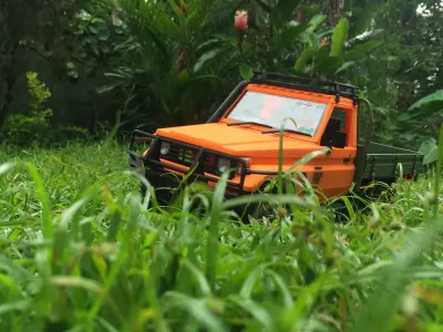 Toyota land cruiser lc75 RC pick up truck  1 to 16  WPL scale  3D print model