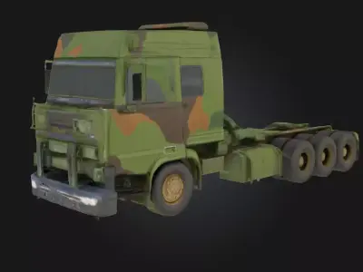 Military Transport Truck  Rugged Power for Tactical Missions 3D model