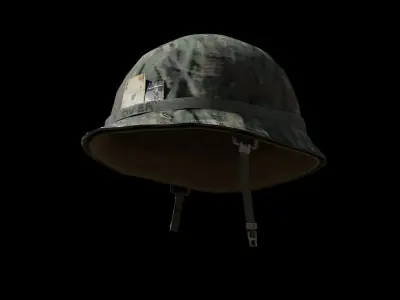 Military Helmet Low-poly 3D model order