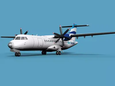 ATR  ATR-42-500 Aer Arran 3D model