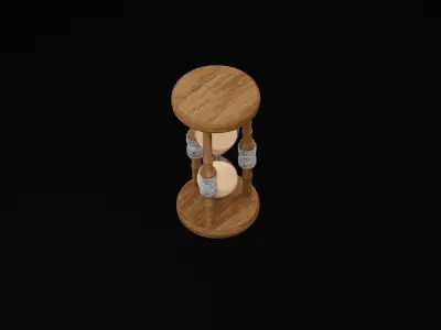 Antique Hourglass 3D model
