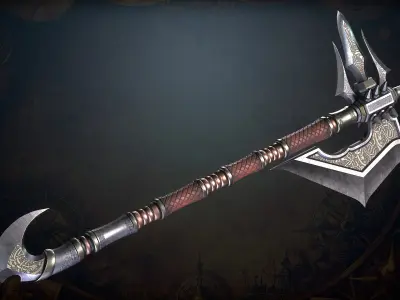 Fantasy Weapons 2 Low-poly 3D model