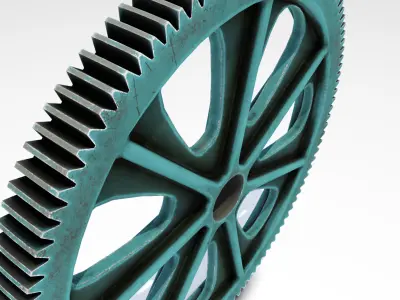 Green Tooth Gear 3D model
