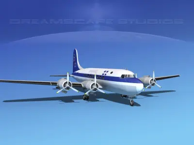 Douglas DC-4 Olympic 3D model
