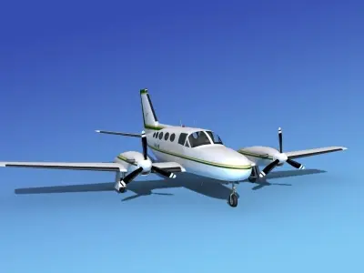 Cessna 425 Conquest I V13 3D model