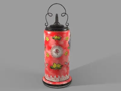 Porcelain Opium Pipe 3D model