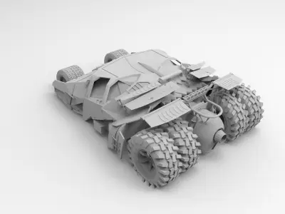 Batmobile 3D print model