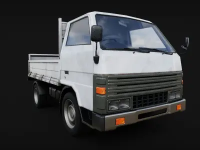 Lorry Truck Toyota Dyna Low-poly 3D model