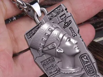  Nefertiti Queen of ancient Egypt PENDANT 3D print model