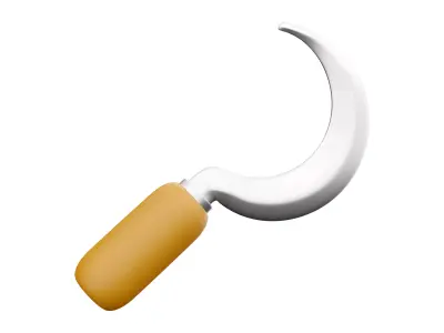 3d scythe shovel 3D model