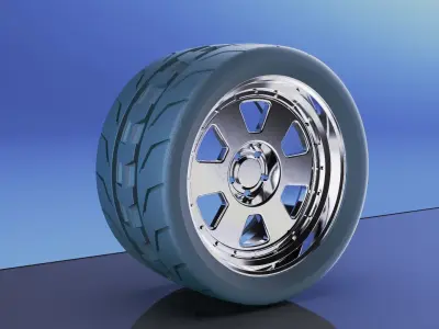 wheel rims toyo and ryzen garage tuning  3D model