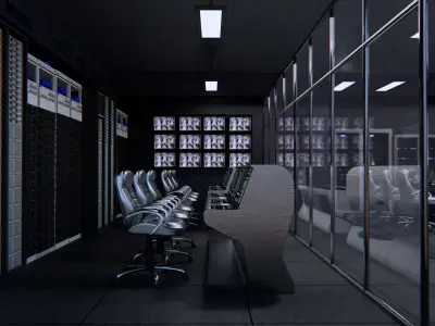 control center 3D model