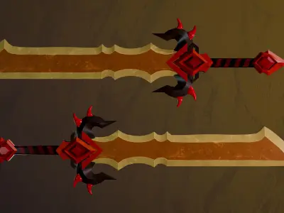 Dragon Sword Low-poly 3D model purchase